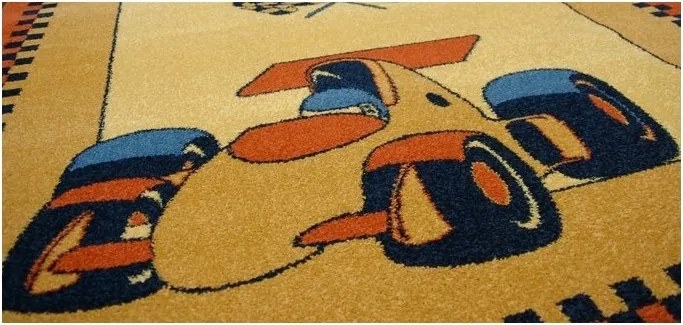 Szőnyeg Fríz 120x170 DIXI okker Auto #FRÍZ014