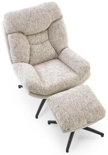 KRONOS fotel puffal bézs