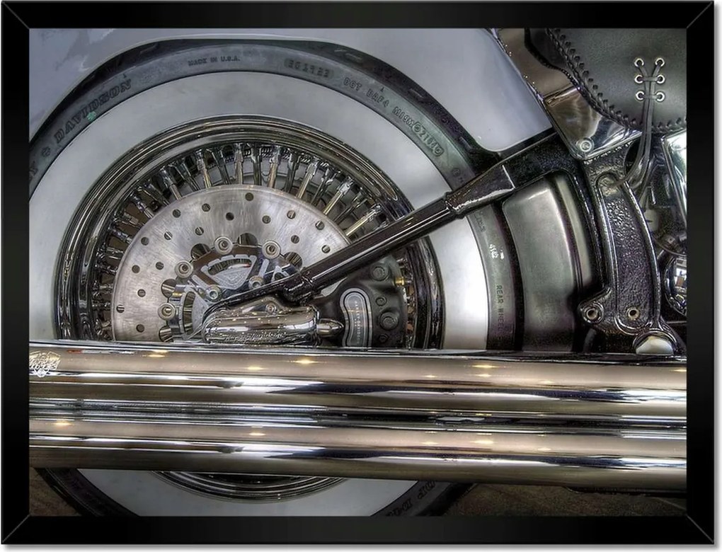 Poszterek keretben 40x30 Harley Davidson Motorkerékpár