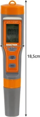 Elektronikus pH LED teszter 4 az 1-ben ATC funkcióval és hőmérővel Bigstren