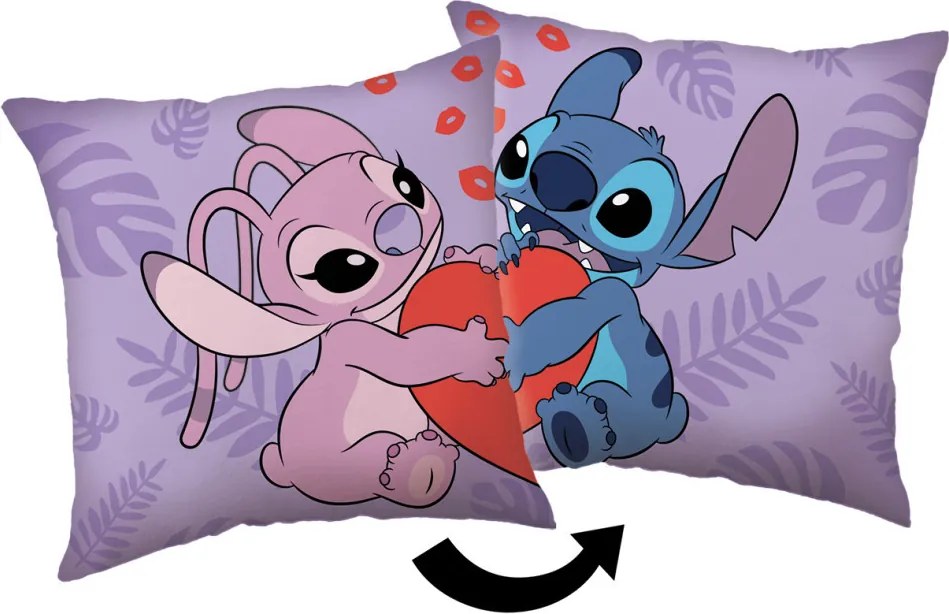 Disney Lilo és Stitch, A csillagkutya Kiss párna, díszpárna 40x40cm