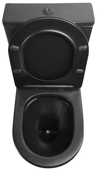 Sapho - PACO kompakt WC, kerámia/fekete
