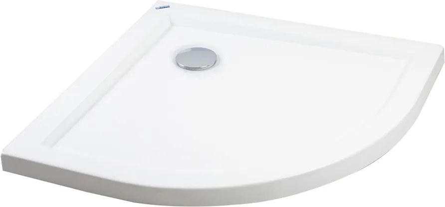 Coria || 80x80x5 cm íves, akril zuhanytálca szifonnal