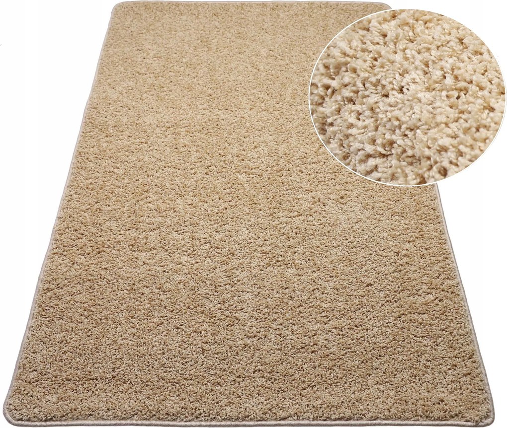 Shaggy Szőnyeg Arany Szőrös A Nappaliba 200x250cm