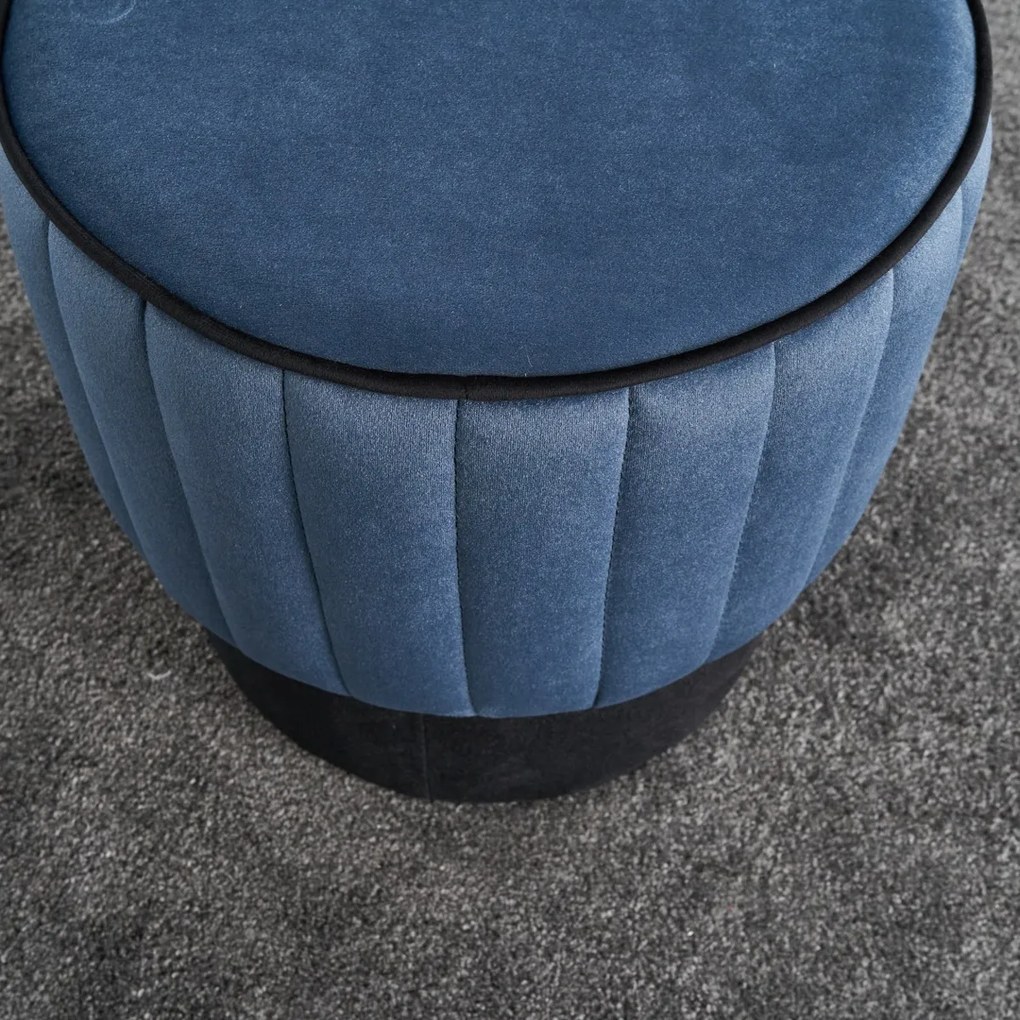 Rose Puf Blue zsámoly