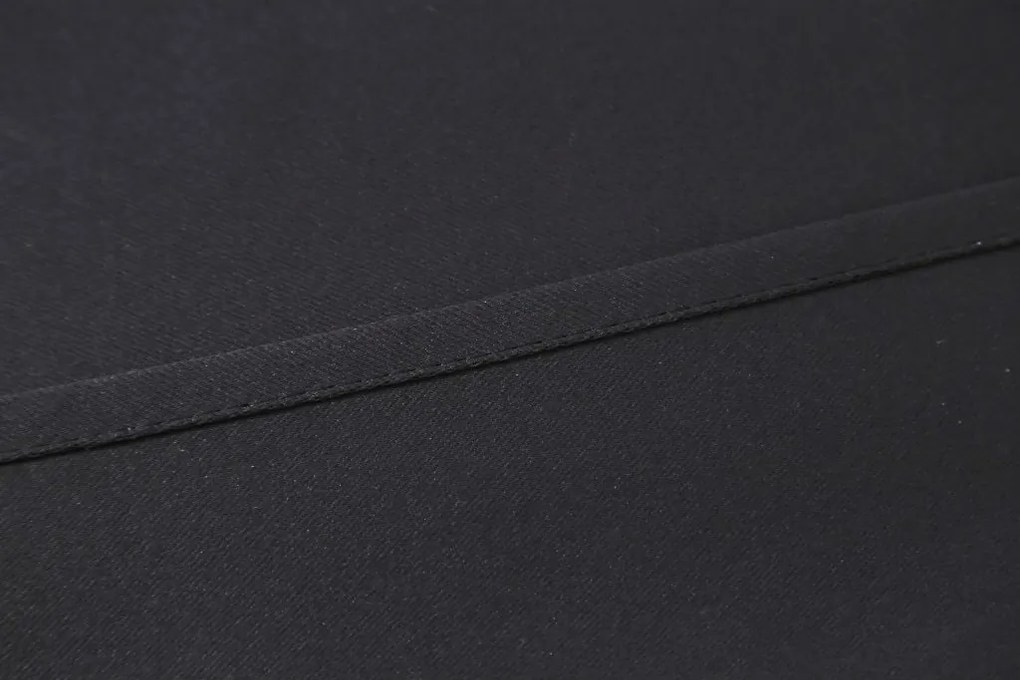Függöny OXFORD LIGHT 140x270 cm, fekete Felfüggesztés: Hullámos sínszalag
