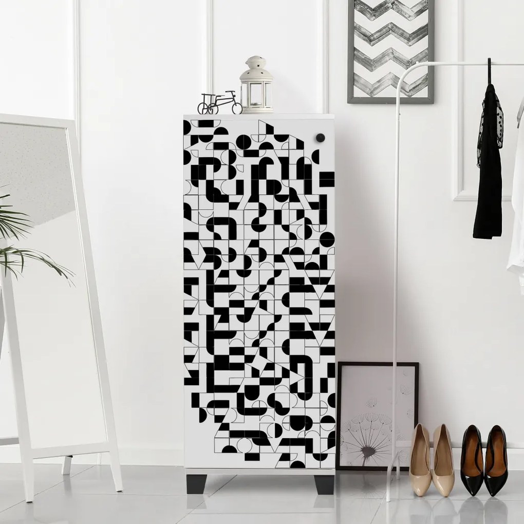 Filinta cipősszekrény, fehér, 50 cm – TR869VEL6504