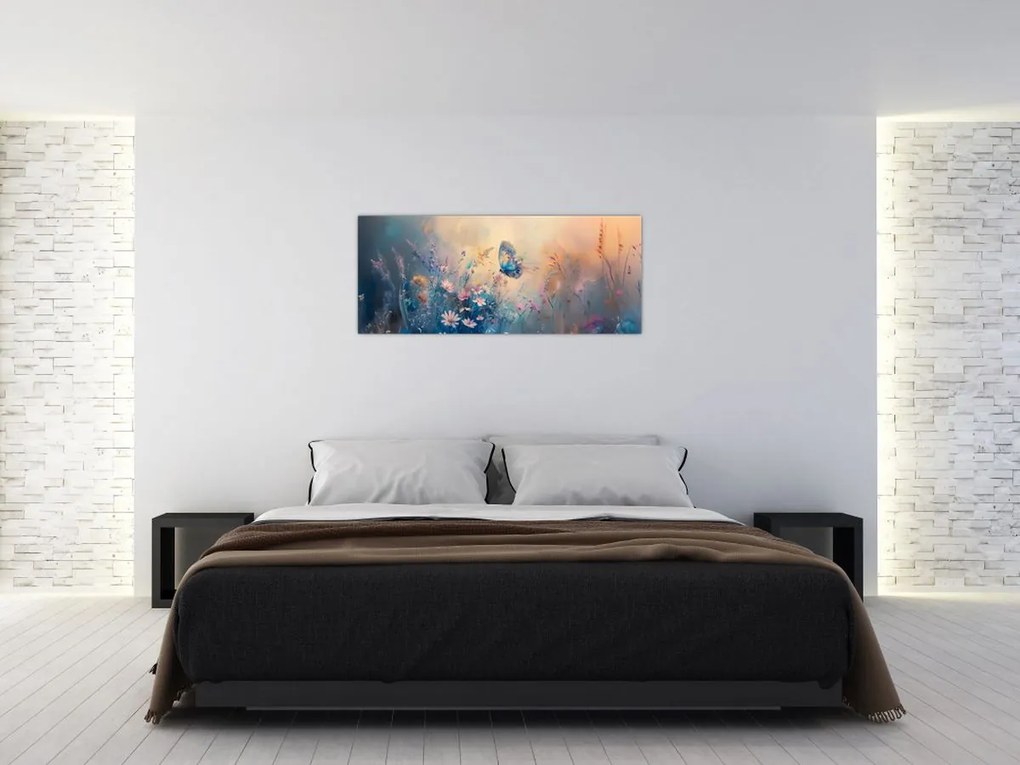 Kép - Rét pillangóval (120x50 cm)