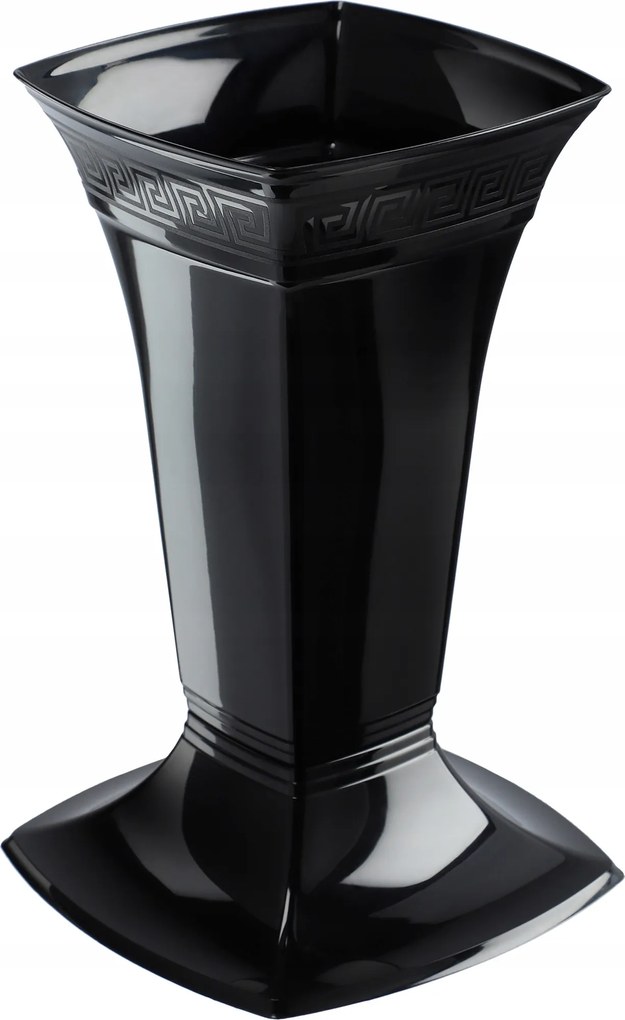 Temetői Váza Sírkő Flakon 30cm Fekete