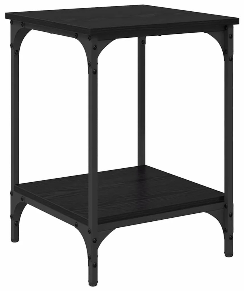 Dohányzóasztal Fekete tölgy 40 x 40 x 55 cm Faanyag