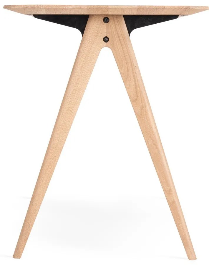 Tölgyfa íróasztal 60x120 cm Ava – Gazzda