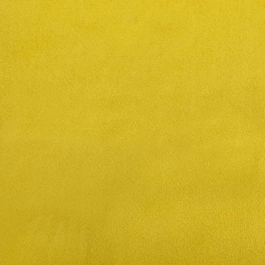 sárga L-alakú bársony kanapéágy 271x140x70 cm