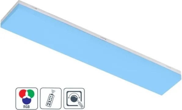 Wofi 11276 - LED RGB Dimmelhető felületre szerelhető panel FOURLIGHTS LED/10W/230V