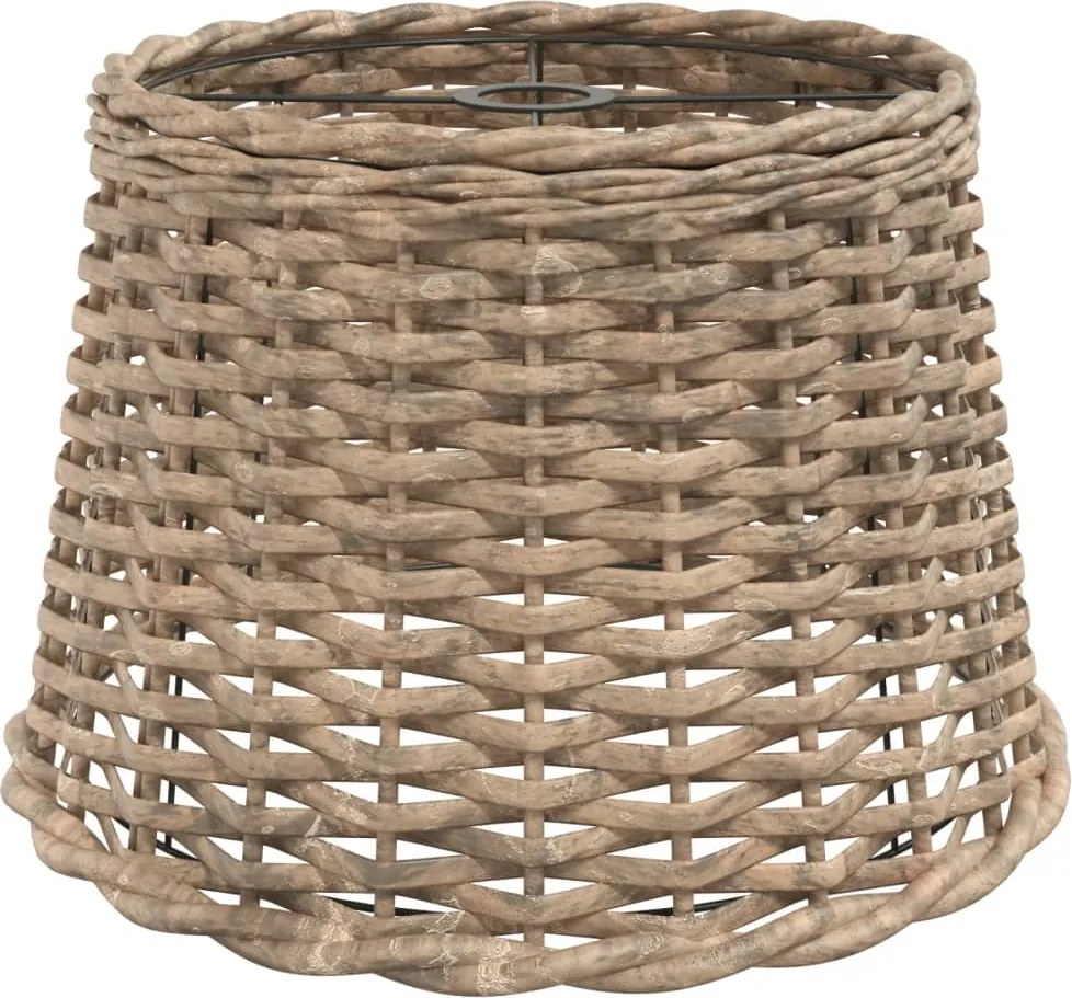 vidaXL barna fonott mennyezeti lámpaernyő Ø40 x 26 cm