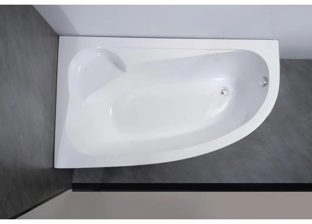 Nizza aszimmetrikus kád bal 150x100 cm