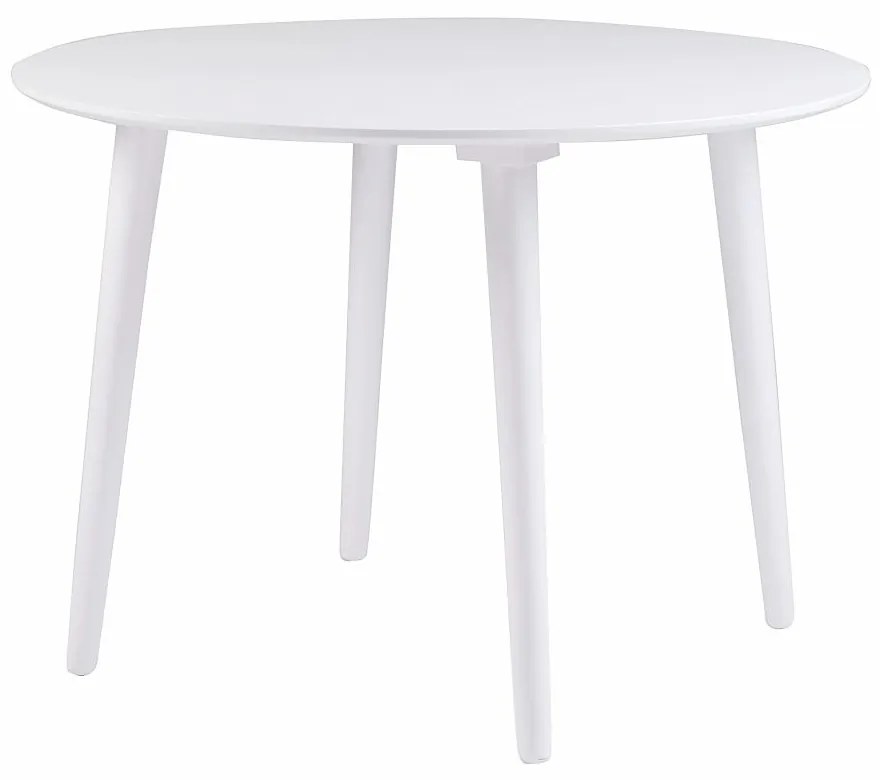 Lotte fehér kaucsukfa étkezőasztal, ⌀ 106 cm - Rowico