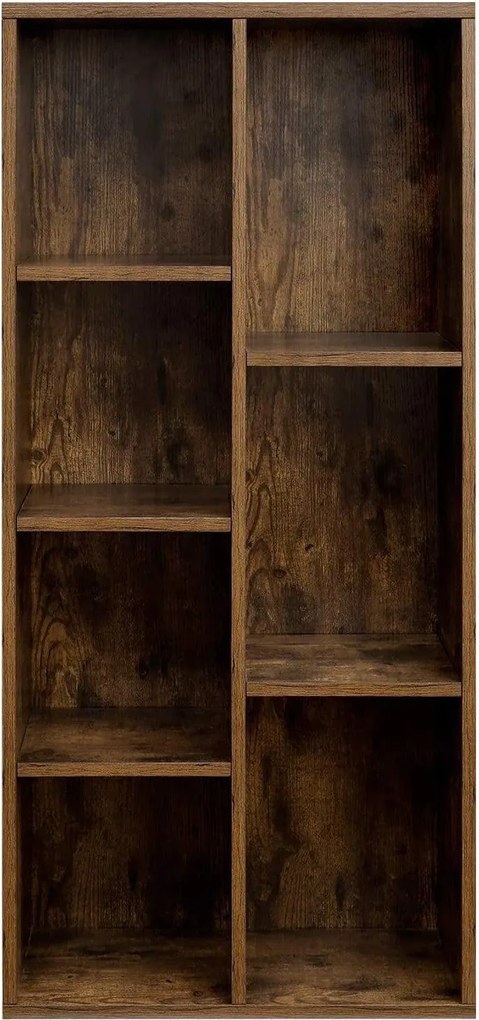 Könyvespolc, irodai polc 24 x 50 x 106 cm, rusztikus barna