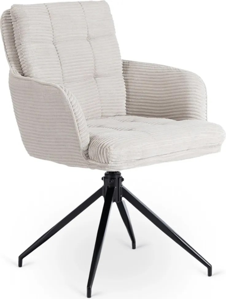 KRZESŁO Obrotowe AKITA Szare