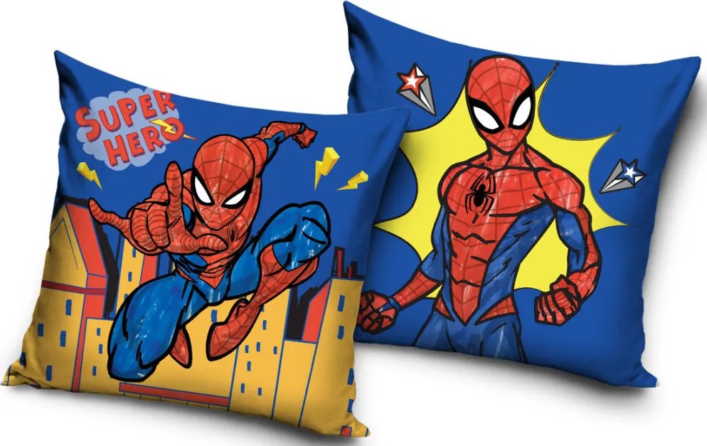 Pókember Super Hero párnahuzat 40x40 cm Velúr