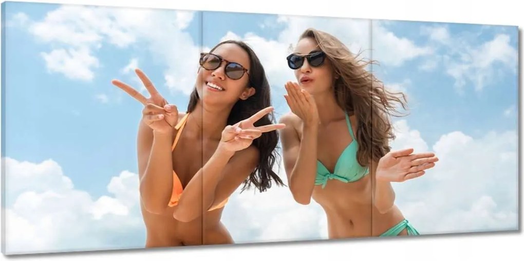 Vászonkép 150x70 Puszi a tengerpartról