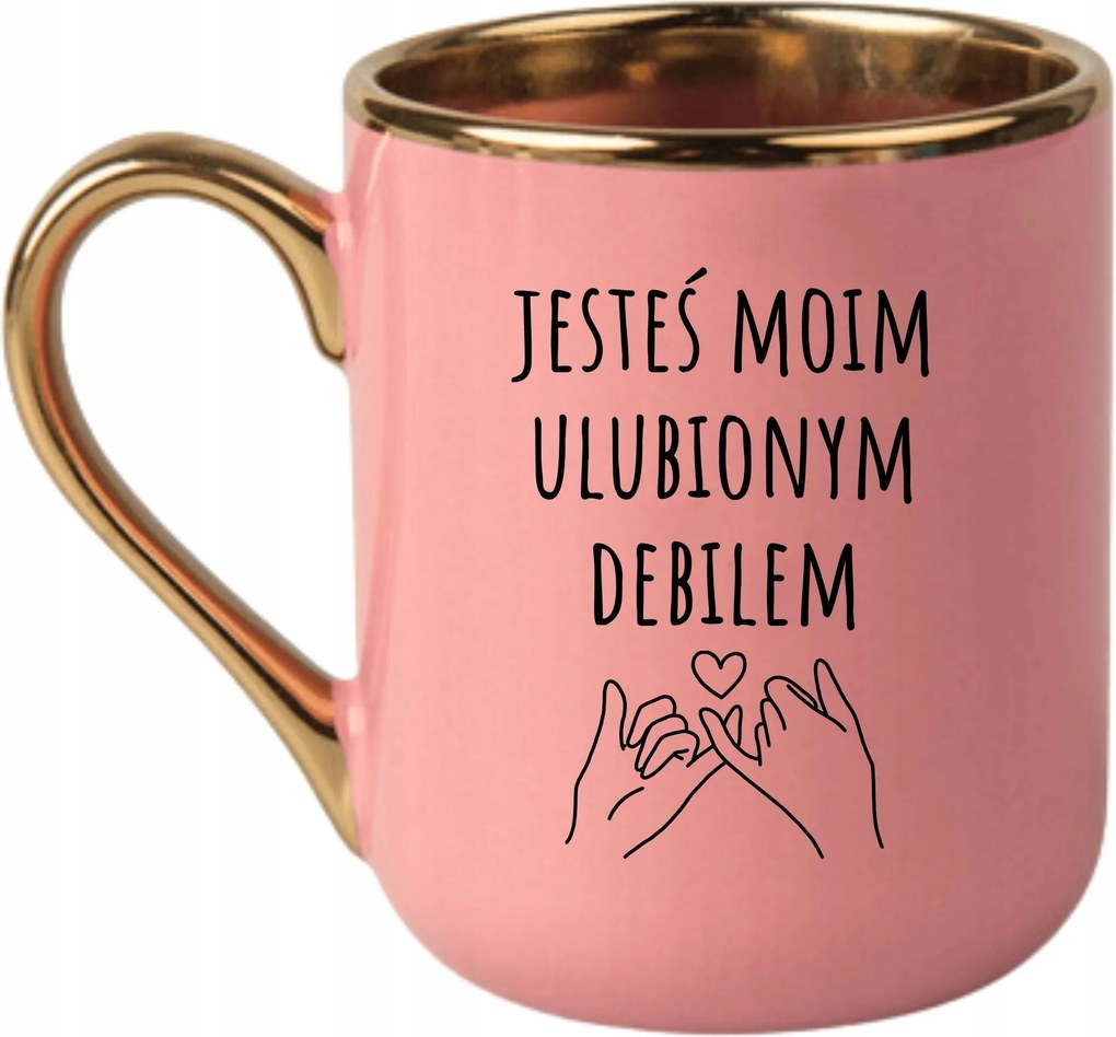 Bögre Elegáns Rózsaszín Arany Rant Vicces Ajándék Kedvenc