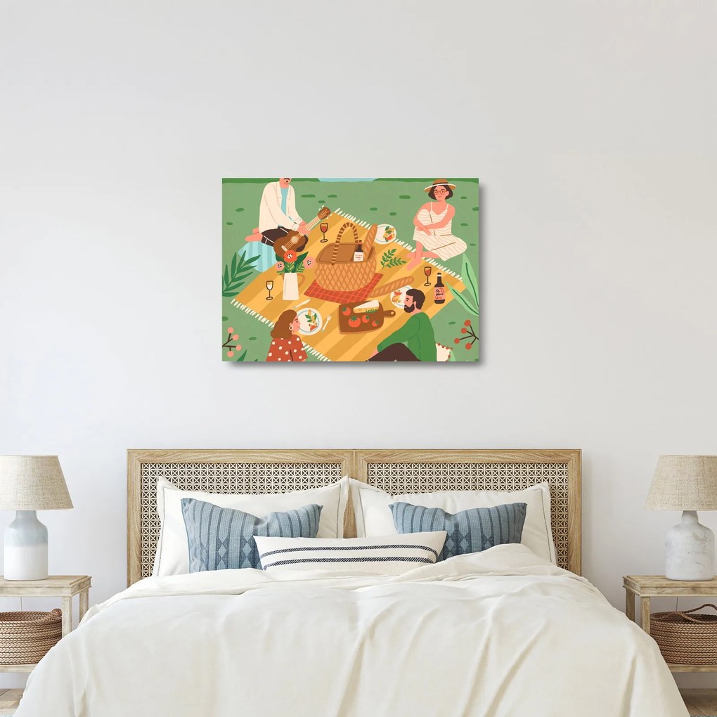Üveg kép - Nyári szerelem (70x50 cm)