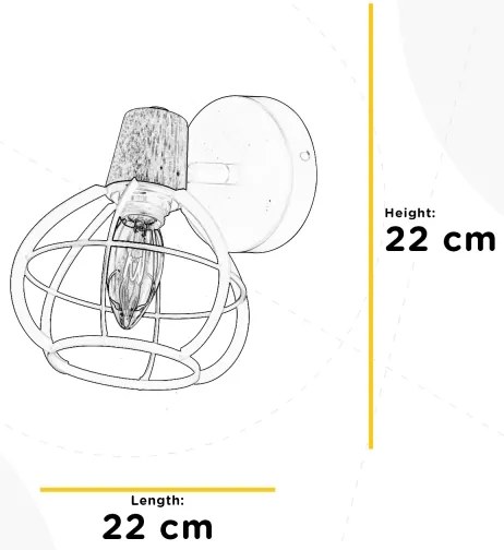 ONLI - Fali spotlámpa GINGER 1xE14/6W/230V