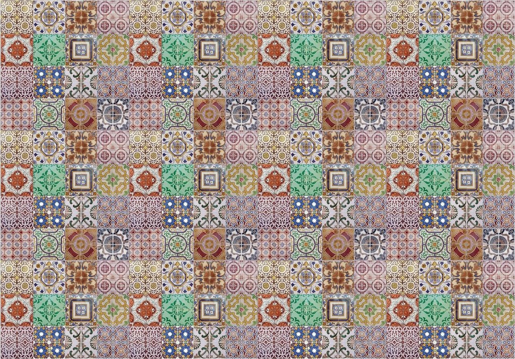 Vinil fotótapéta Geometriai mozaik 368x254 Mintás design +ragasztó