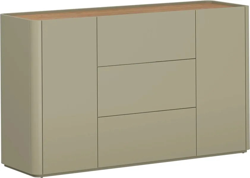 Elivo fiókos komód 150 cm - eukaliptusz / baltic dune tölgy