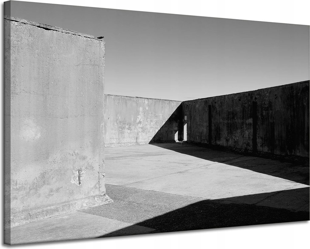 Beton absztrakt vászonkép 120x80 cm