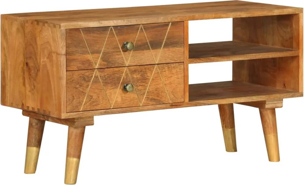 vidaXL tömör mangófa TV-szekrény 85 x 35 x 47 cm