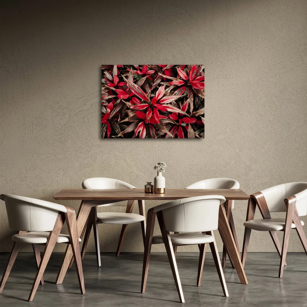 Piros szirmok képe (70x50 cm)