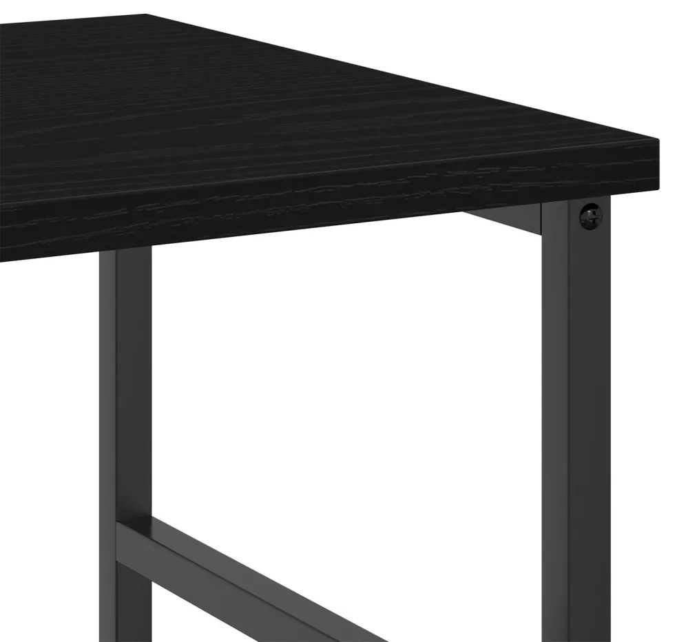 Könyvespolc Fekete Tölgy 50x33x117,5 cm Műanyag és Acél