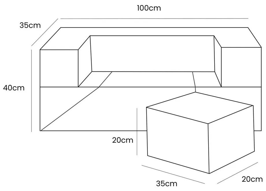 Türkiz kordbársony habszivacs játszótér 6 db-os magasság 40 cm 100x35 cm Montessori – Meowbaby