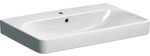 Geberit Smyle Square mosdó 75x48 cm fehér színben fényes felülettel középső nyílással 500.249.01.1