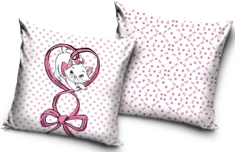 Disney Marie Ribbon párnahuzat 40x40 cm Velúr