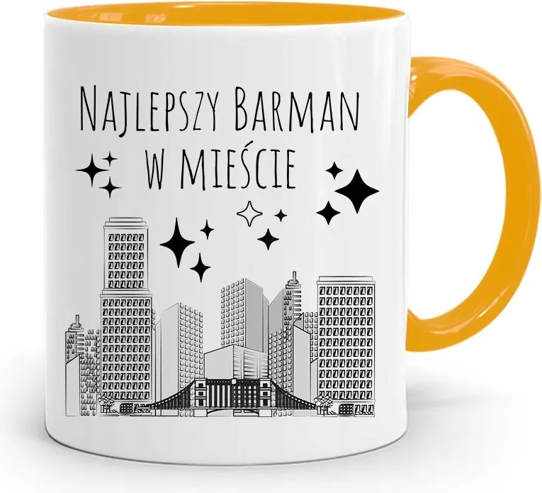 Sárga Bögre Csaposnak A Legjobb A Városban fényképes nyomattal