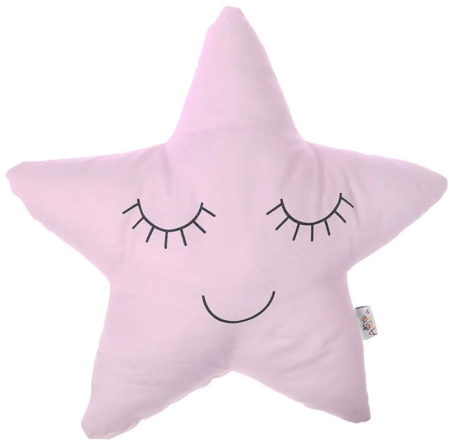Pillow Toy Star világos rózsaszín pamut keverék gyerekpárna, 35 x 35 cm - Mike & Co. NEW YORK