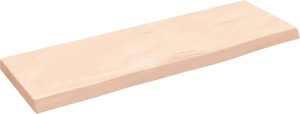 vidaXL kezeletlen tömör tölgyfa fali polc 60x20x2 cm
