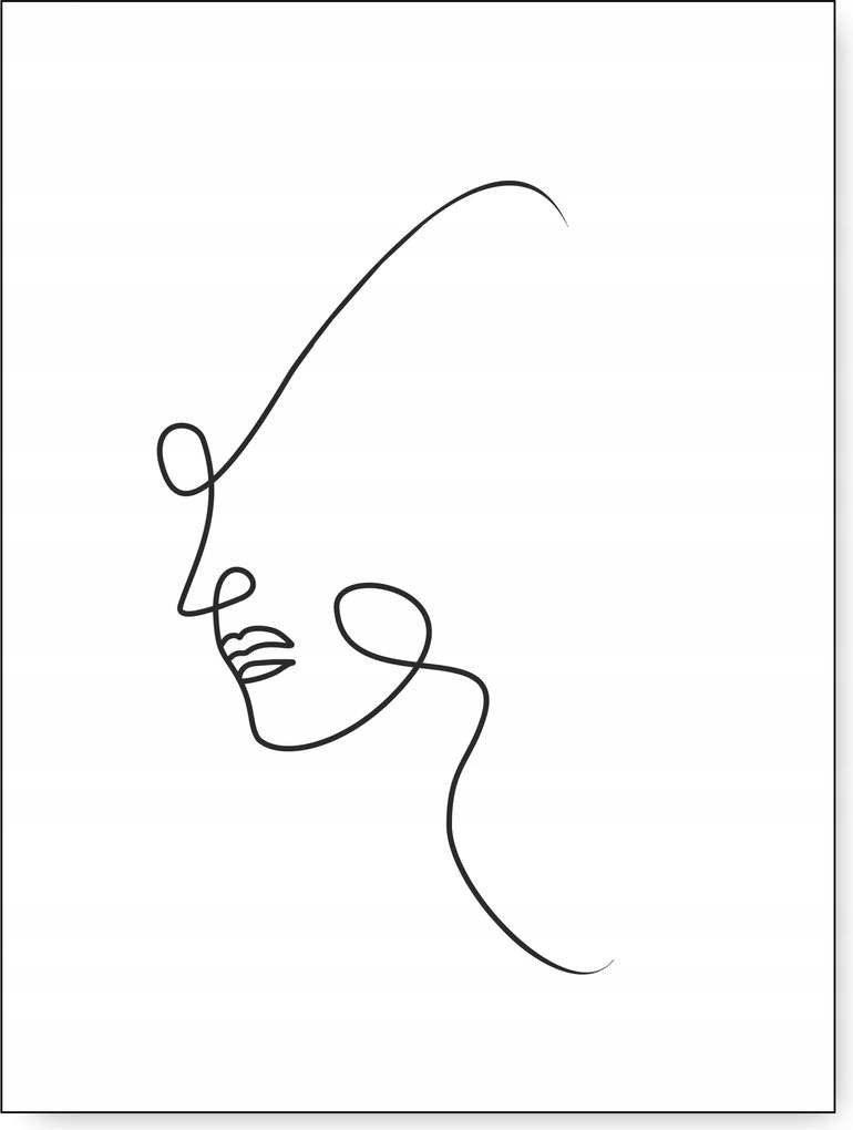 Arc Vonal poszter kép 21x30cm #182