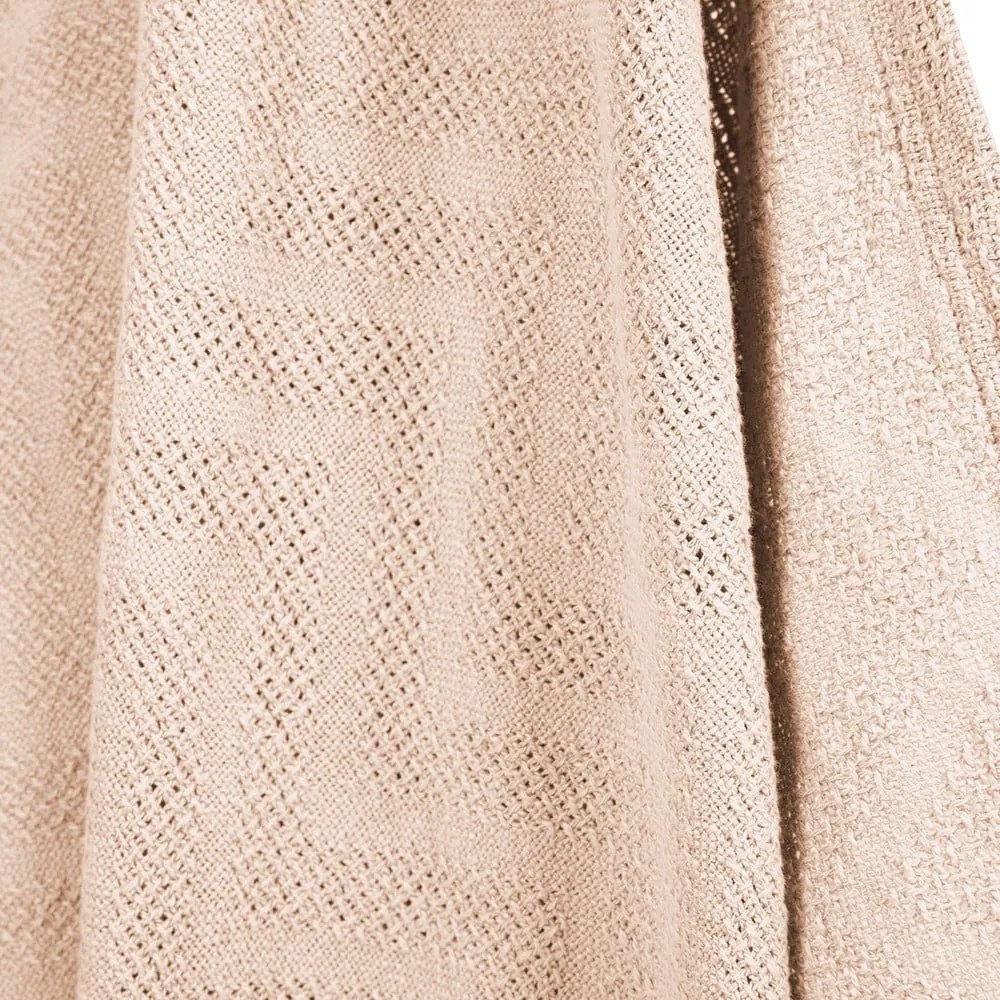 Bézs pamut kötött gyerek takaró 80x80 cm Frosty Almond – Roba