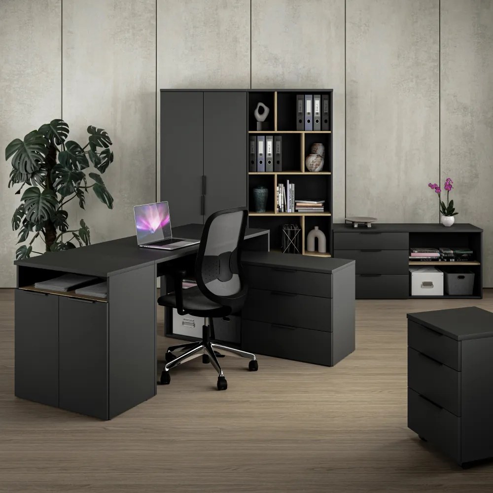 PC asztal, antracit, ADAPO ADP03