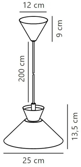 Nordlux - Csillár zsinóron DIAL 1xE27/40W/230V szürke
