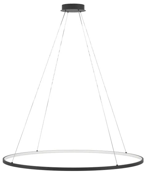 Eglo 901637 - LED Dimmelhető csillár zsinóron PARRUTA LED/40W/230V fekete + távirányító