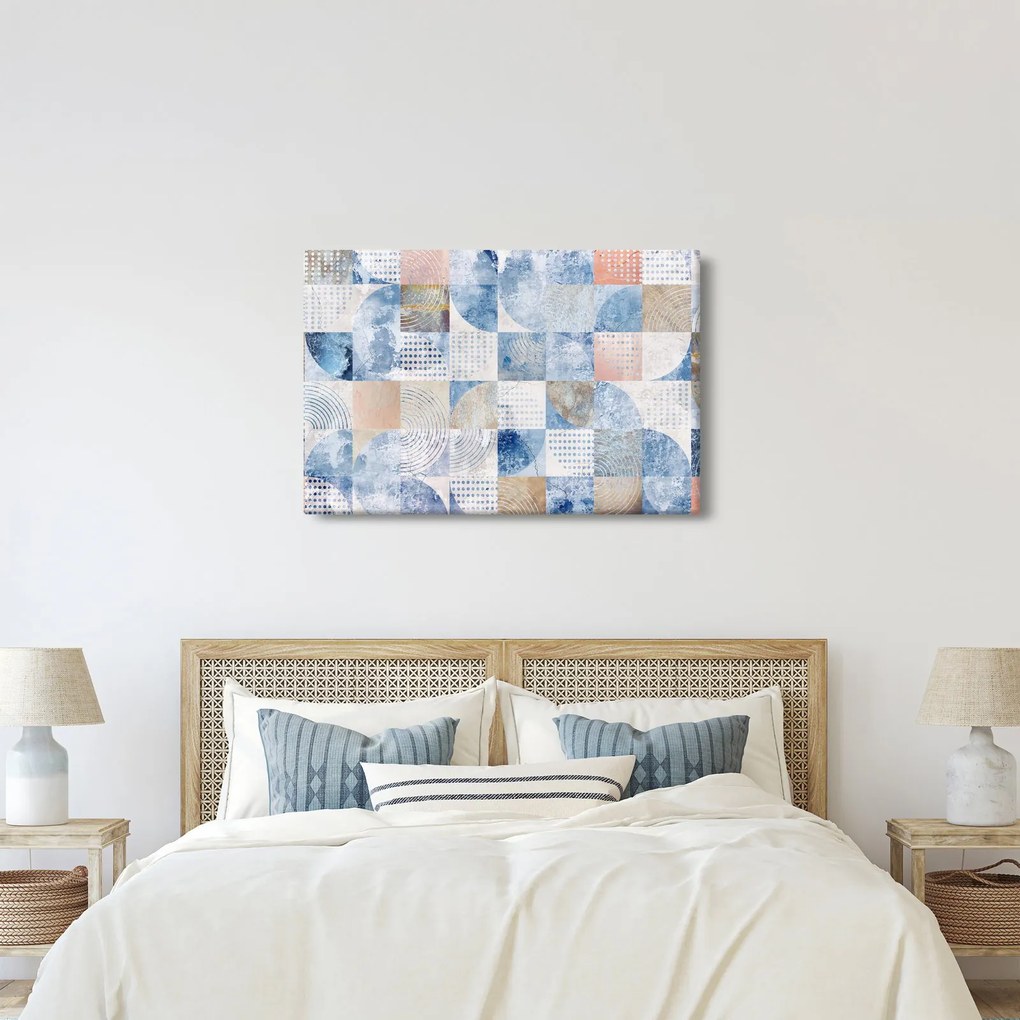 Kép - Geometrikus formák a falon (90x60 cm)
