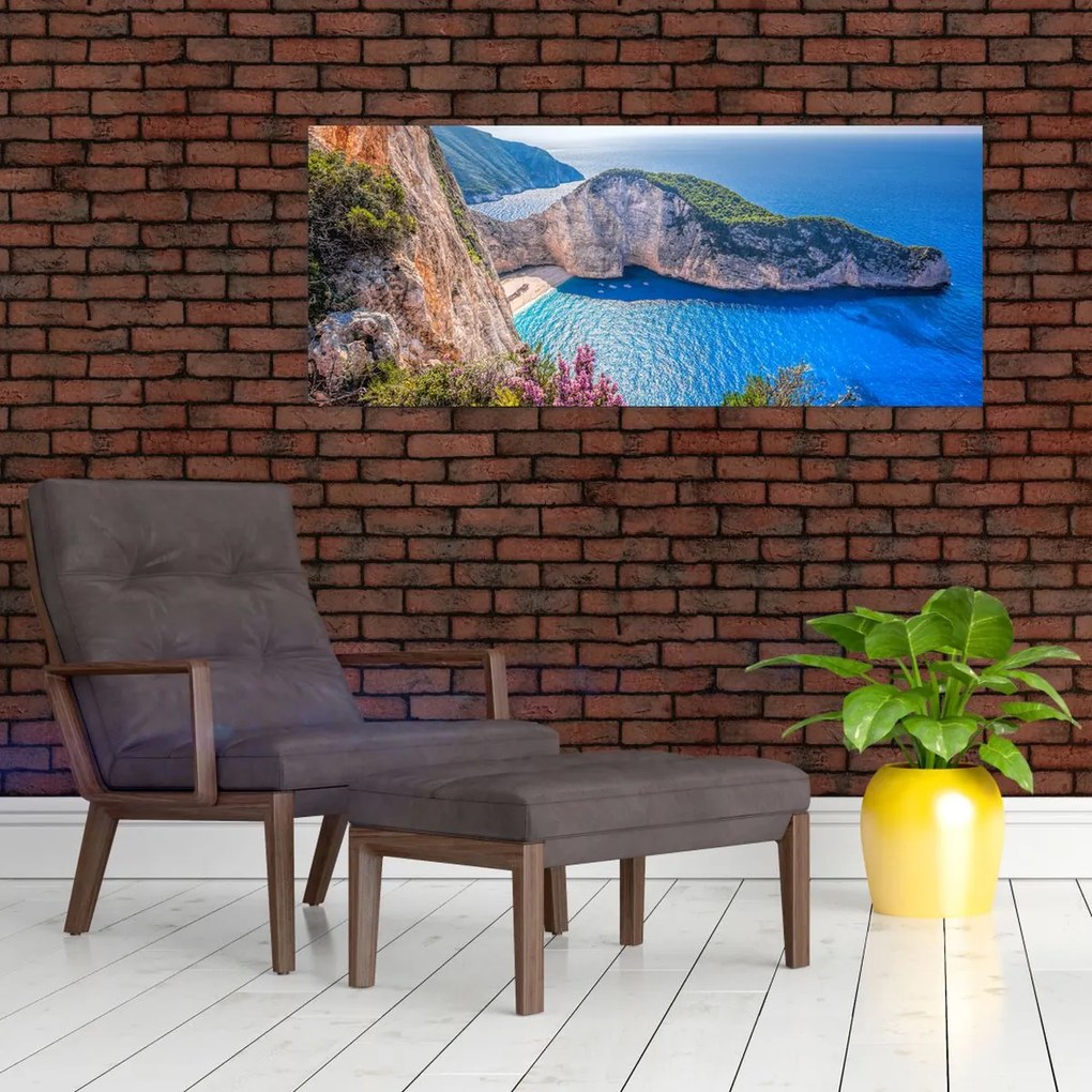 Kép - Navagio strand, Görögország (120x50 cm)