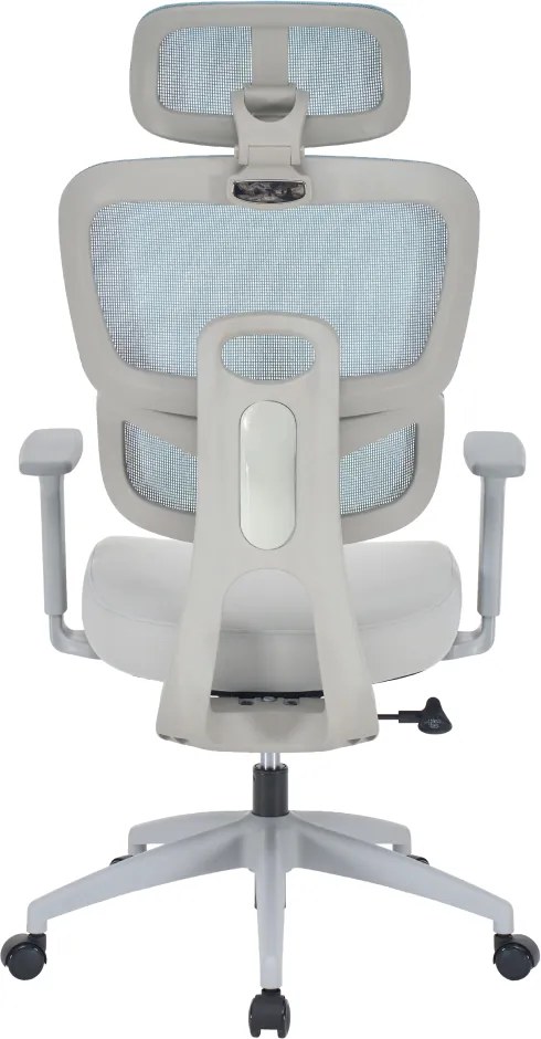 Irodai szék, neomint/világosszürke/szürke, teherbírás 150 kg, ERMEN