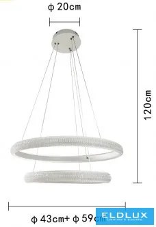 ELDLUX LP-38BN Modern Led Függesztett Lámpa IP20