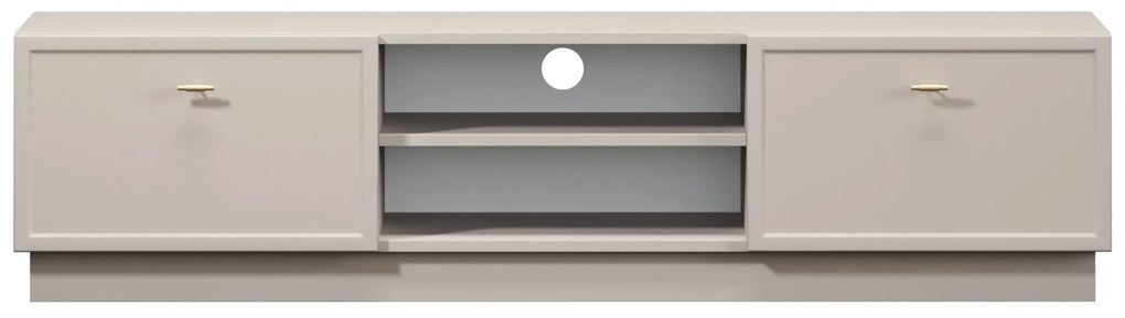 Lorini TV-szekrény 150 cm fiókokkal - kasmír / arany T-bar fogantyúk
