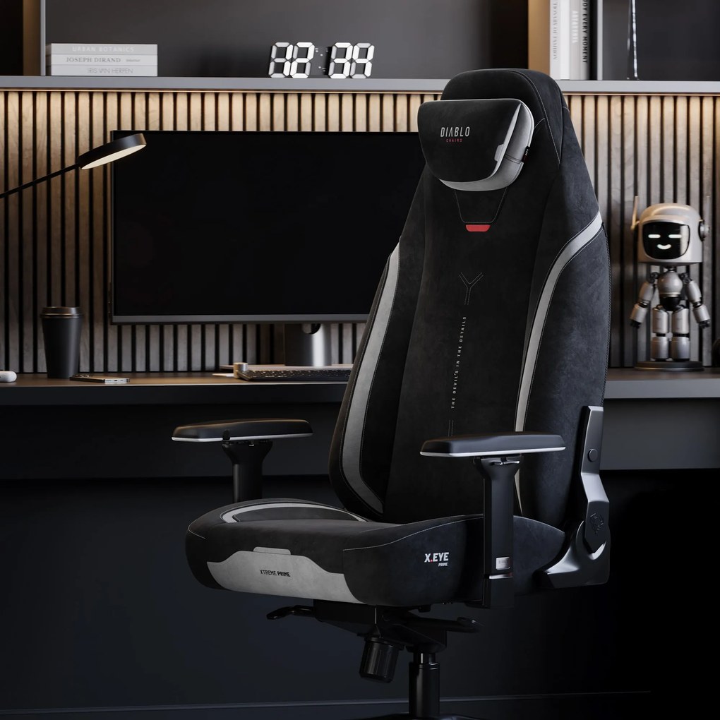 Gamer szék fekete Normal Size: Diablo X-Eye Prime Burned Black
